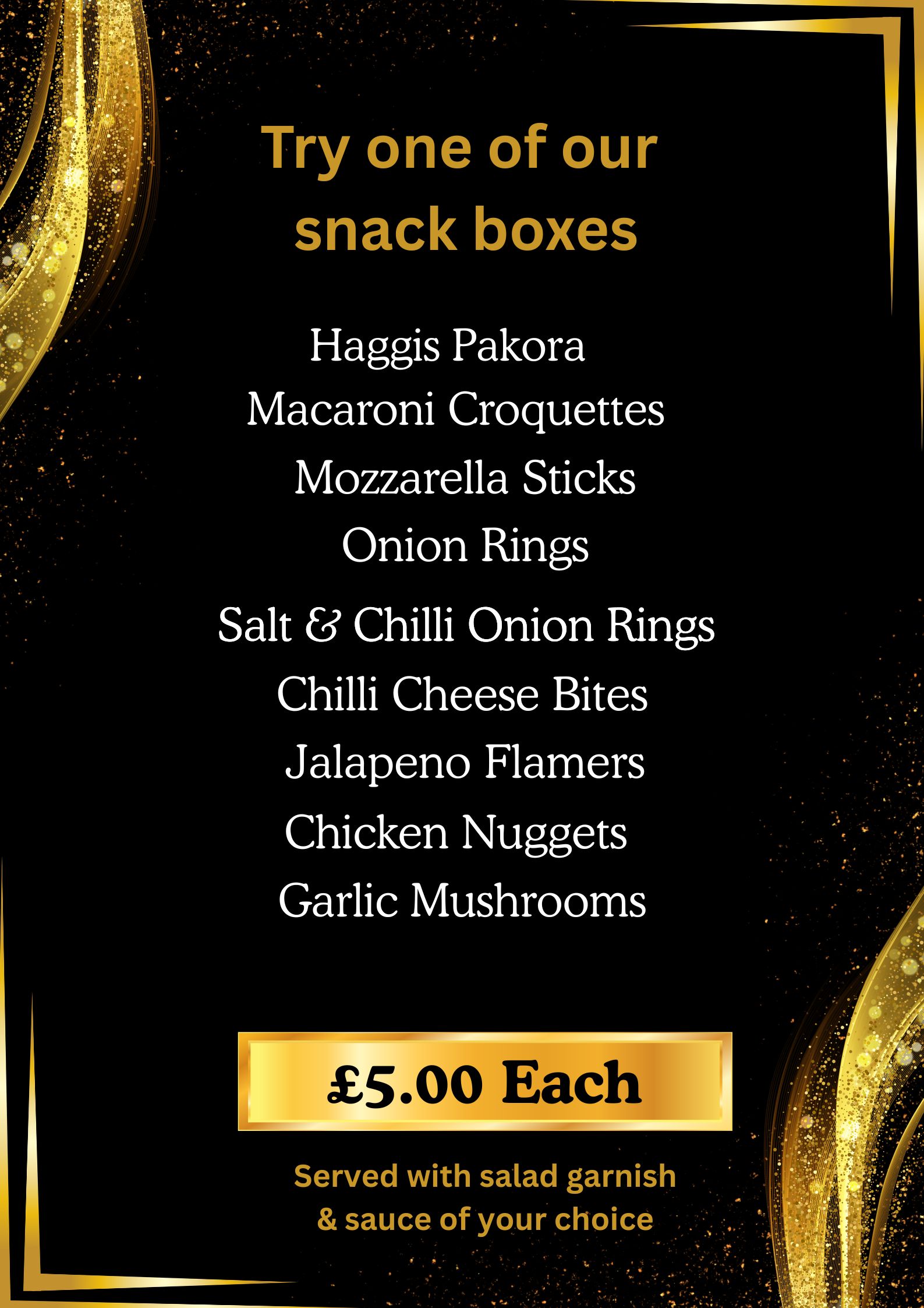 snack boxes and sides